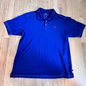 Tommy Bahama Men's Bright Royal Blue Polo with Red Logo